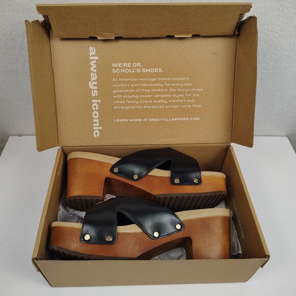 Dr. Scholl's Original Max Too Platform Leather Sandal Womens 9 - Picture 3 of 12